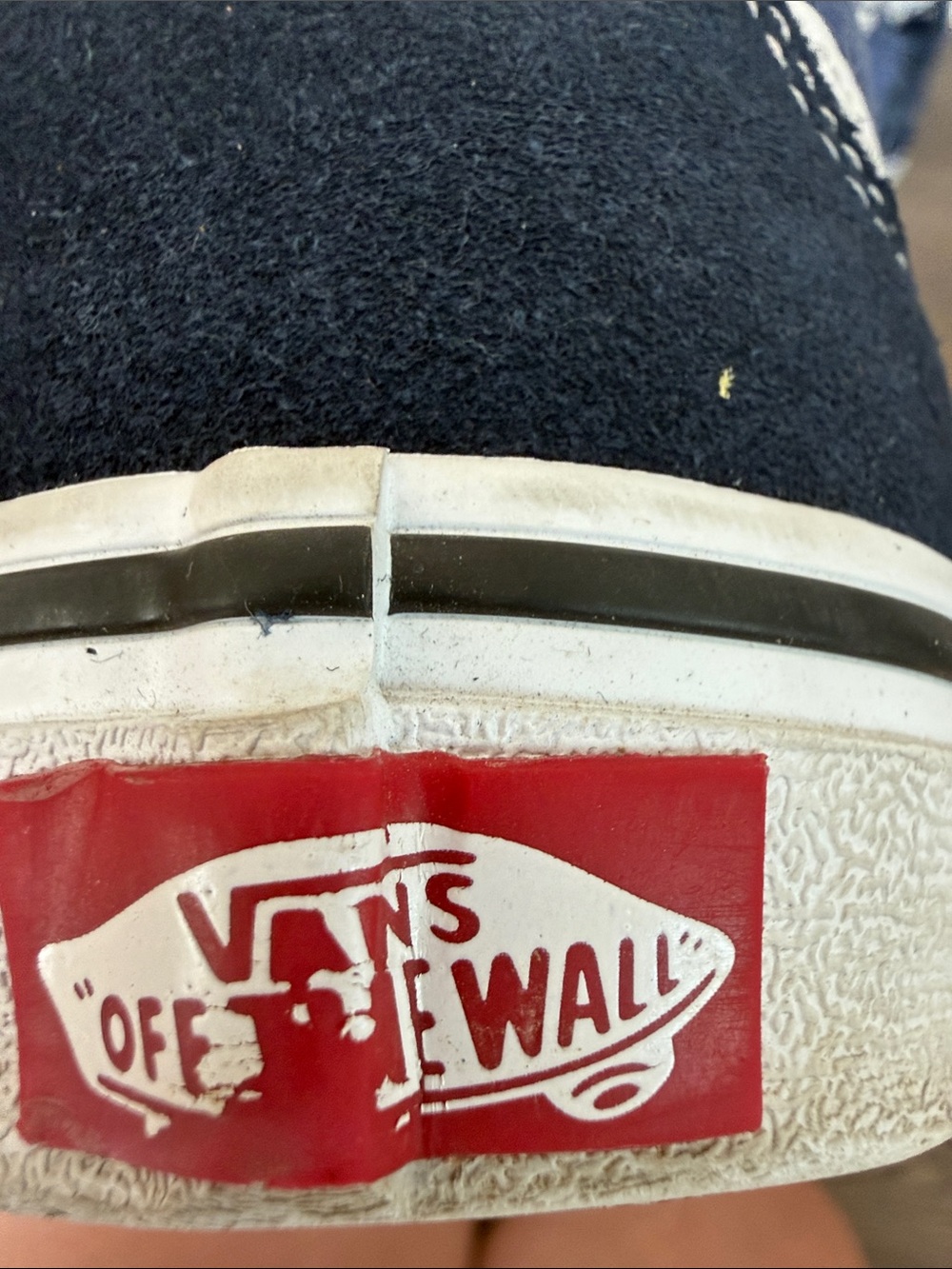 Vans Mens Two-Tone Blue Sk8-Hi High-Top Sneakers 8 - Picture 5 of 9